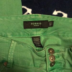 Green Torrid jeggings